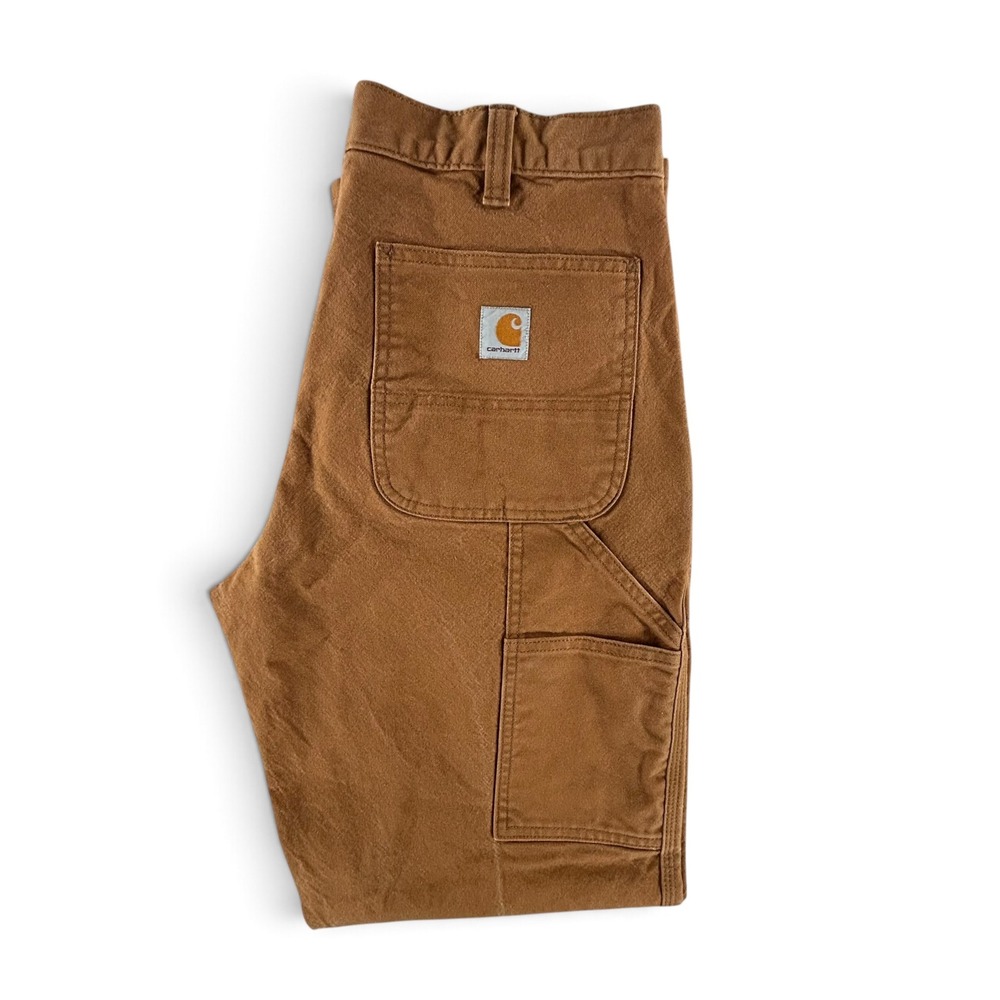 Carhartt 103279 Mens 32x32 Brown Rugged Flex Relaxed Fit Unlined Work Pants